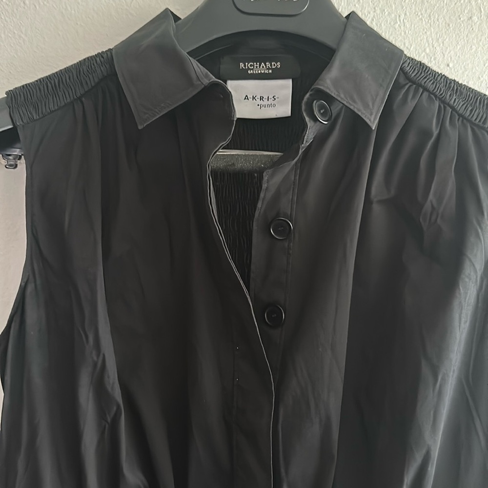 Akris punto dress size 10 black mid length